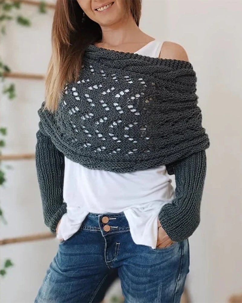 Women's Fashionable Knitted Scarf Shawl