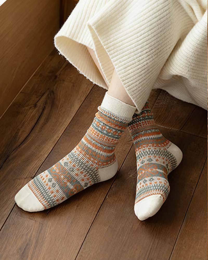 Retro Fashion Ethnic Style Socks