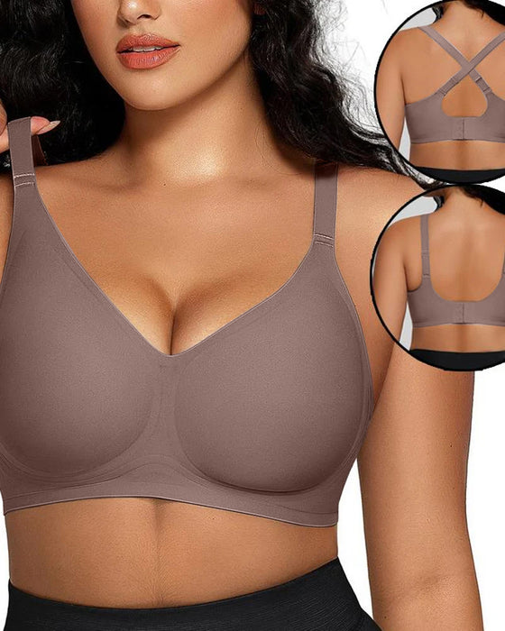 Women's Comfortable Seamless Full Cup Creamy Soft Bra