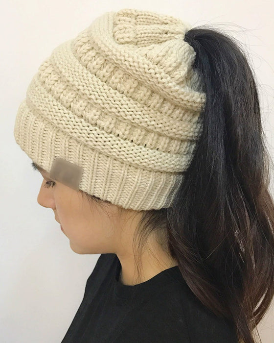 Chic & Cozy Cable Knit Hat for Fall and Winter