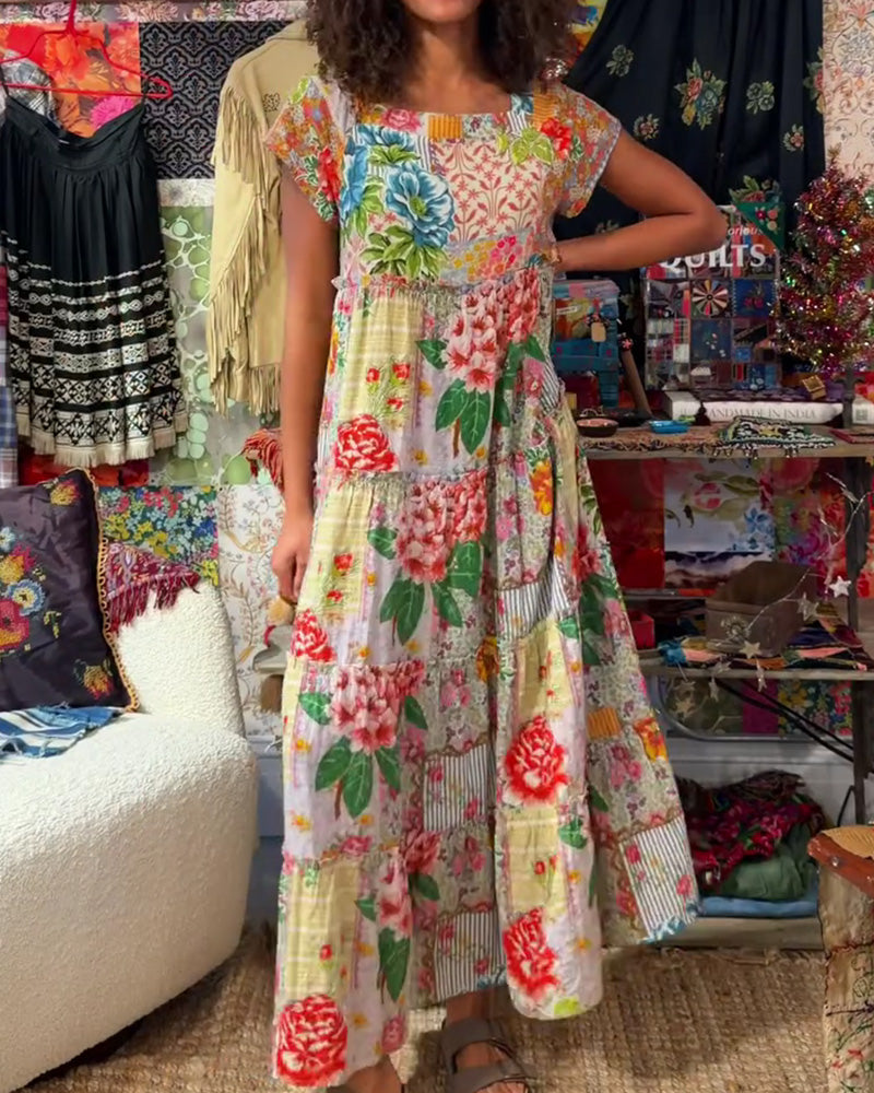 Colorful Printed Dress