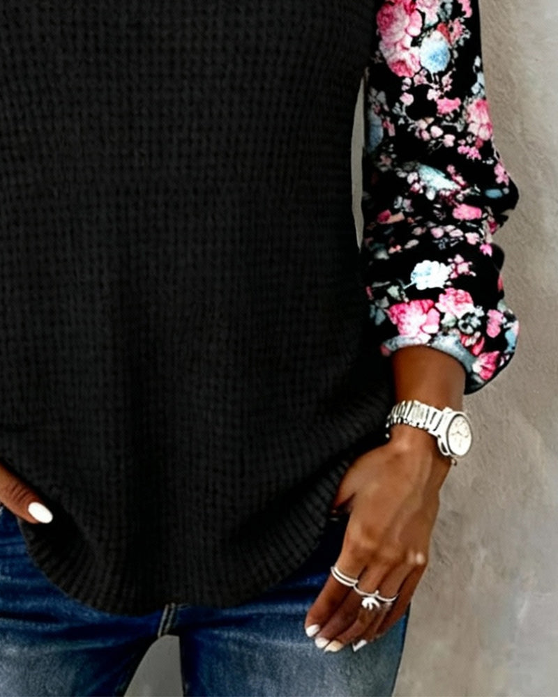 Floral long sleeve Tops