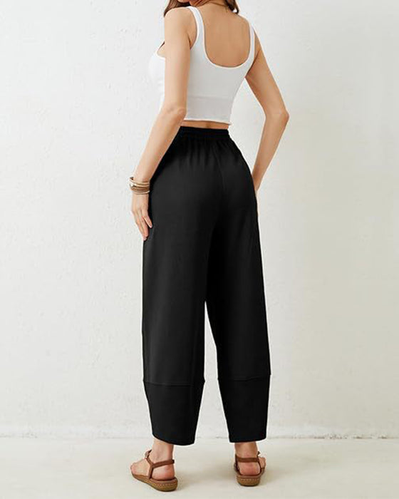 Women’S Harem Barrel Wide Leg Pants