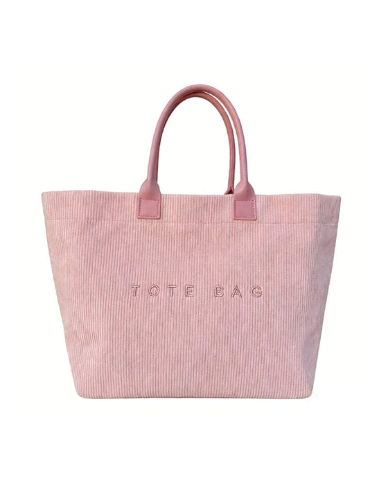 Letter Print Tote Bag