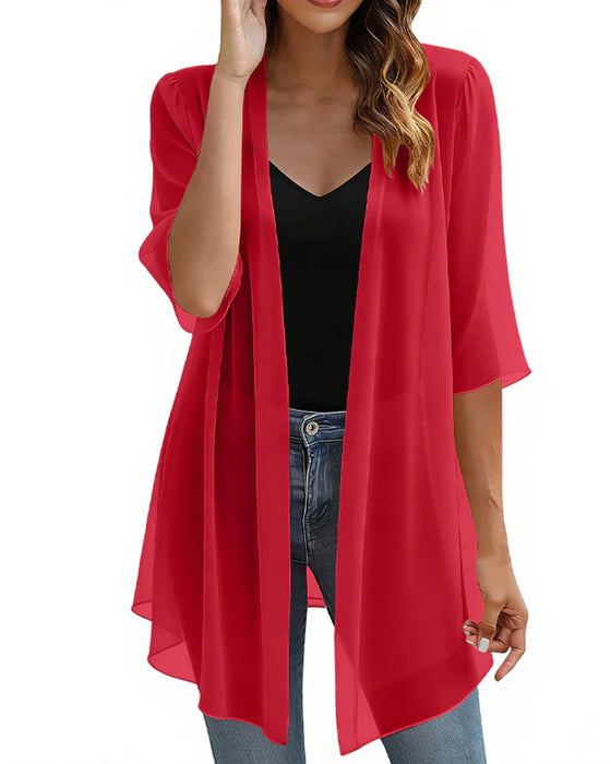Lightweight Solid Sun Protection Cover-Up