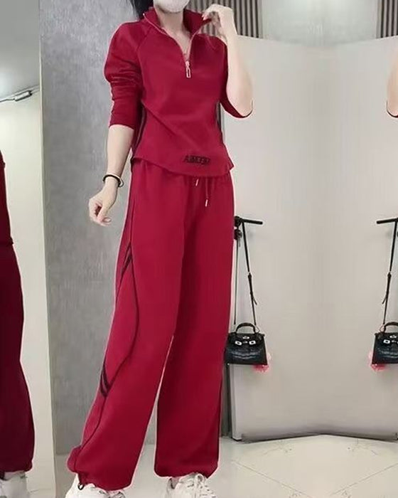 Casual Sports Figure-Flattering Two-Piece Sets