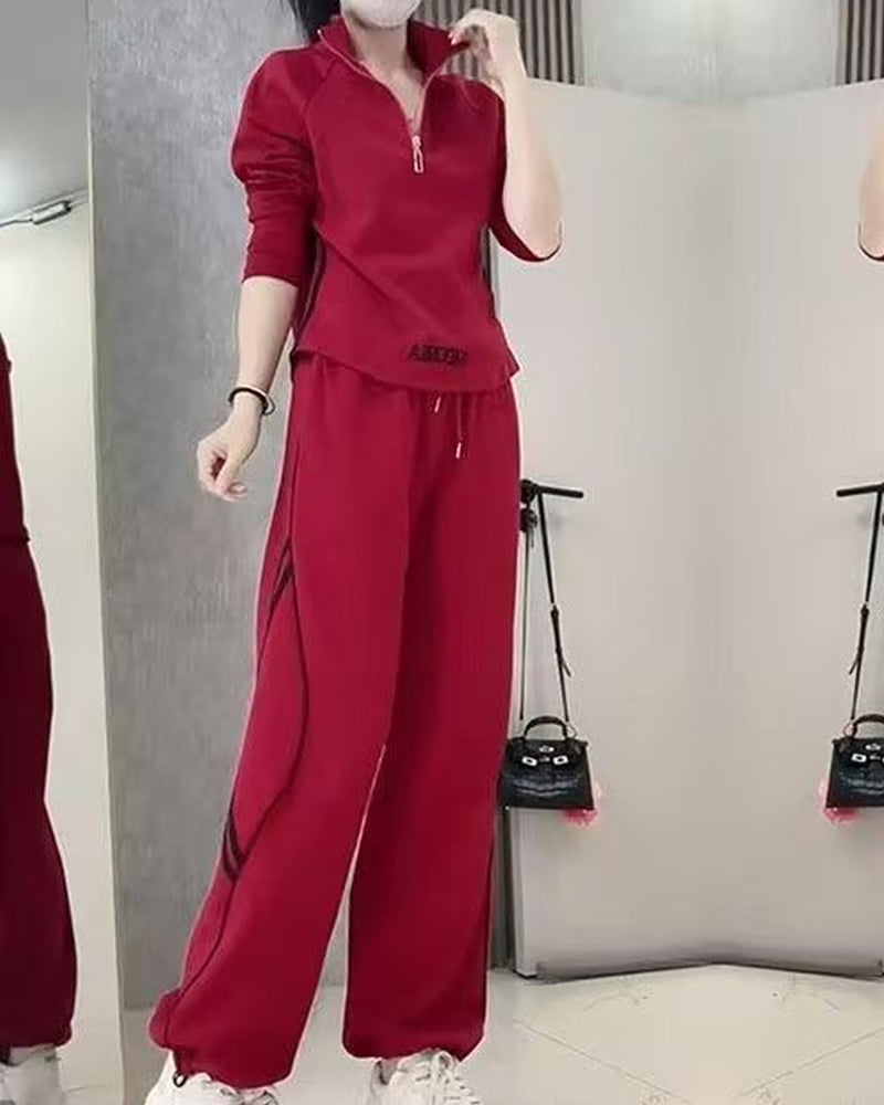 Casual Sports Figure-Flattering Two-Piece Sets