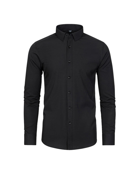 Men's Solid Long Sleeve Shirt