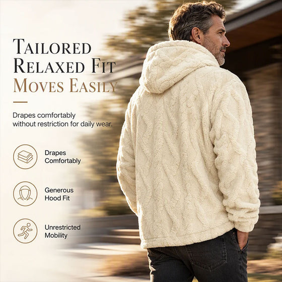 Men's Winter  Jacquard Pattern  Hoodie