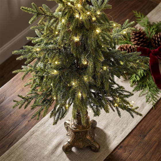 Lighted Tabletop Christmas Tree