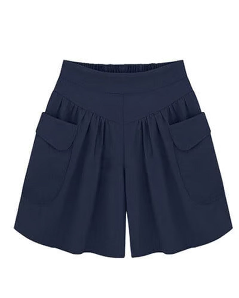Loose High-Waisted Slimming Shorts
