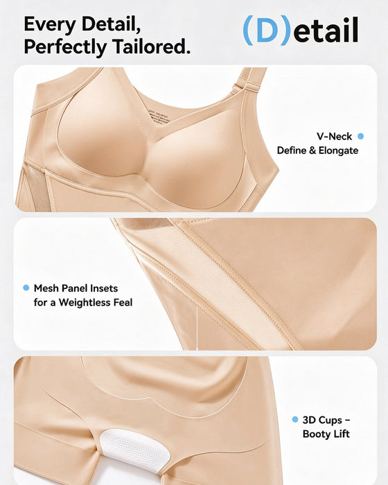 Cooling Tummy Control Butt-Lift Shapewear Bodysuit