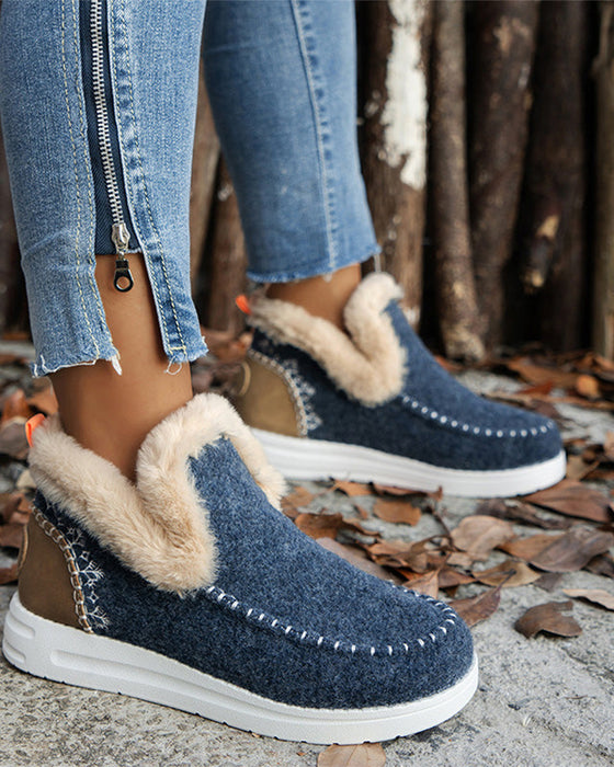 ❄️Women's Winter Non-Slip Faux Fur Warm Ankle Boots