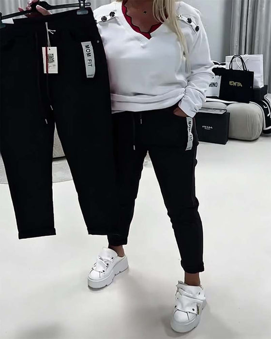 Fashion Stretch Drawstring Pants