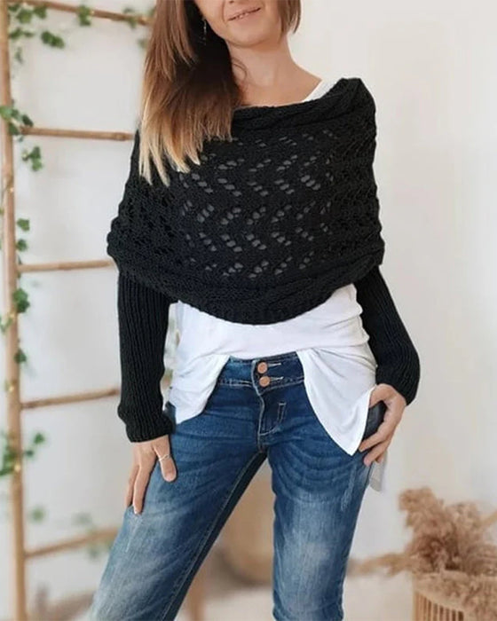 Women's Fashionable Knitted Scarf Shawl