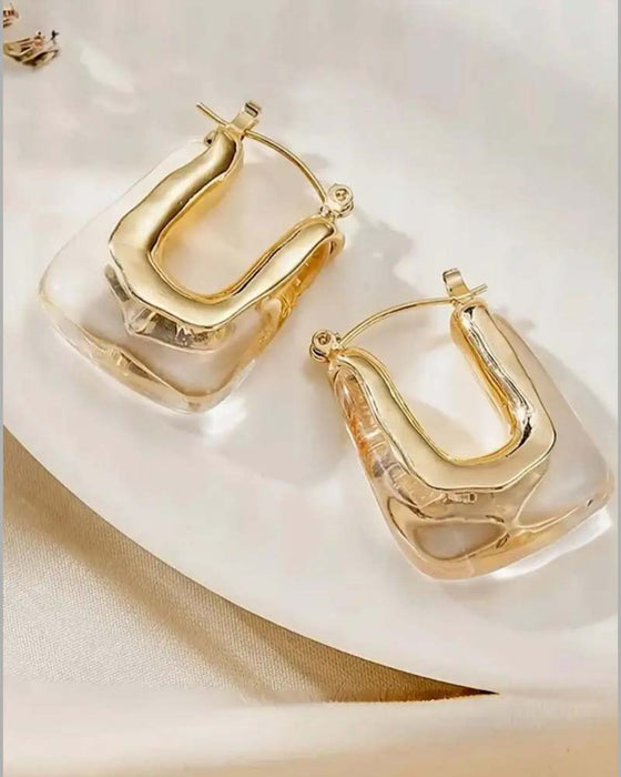 Vintage U-Shaped Earrings