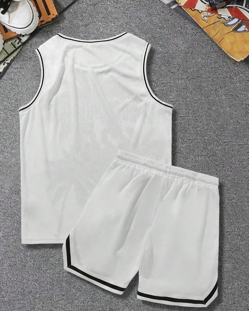 Sleeveless Tank Top Shorts Set
