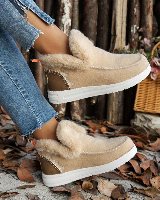 ❄️Women's Winter Non-Slip Faux Fur Warm Ankle Boots