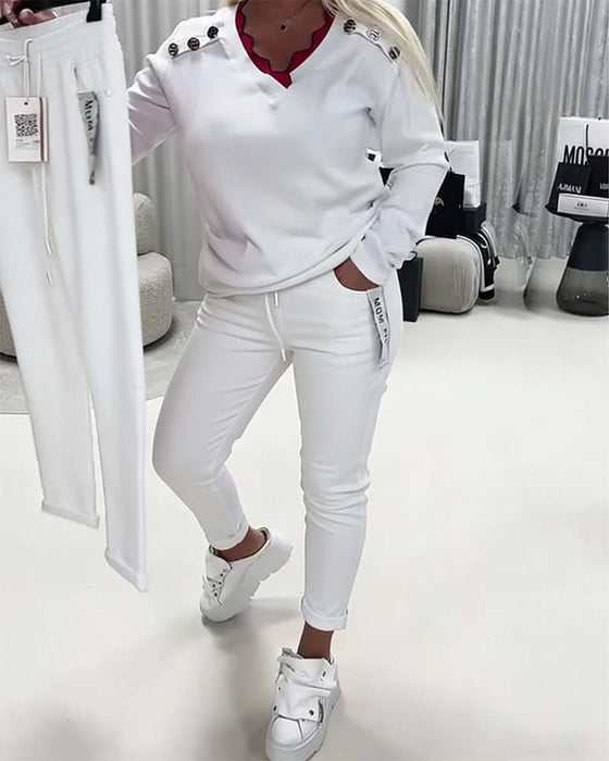 Fashion Stretch Drawstring Pants