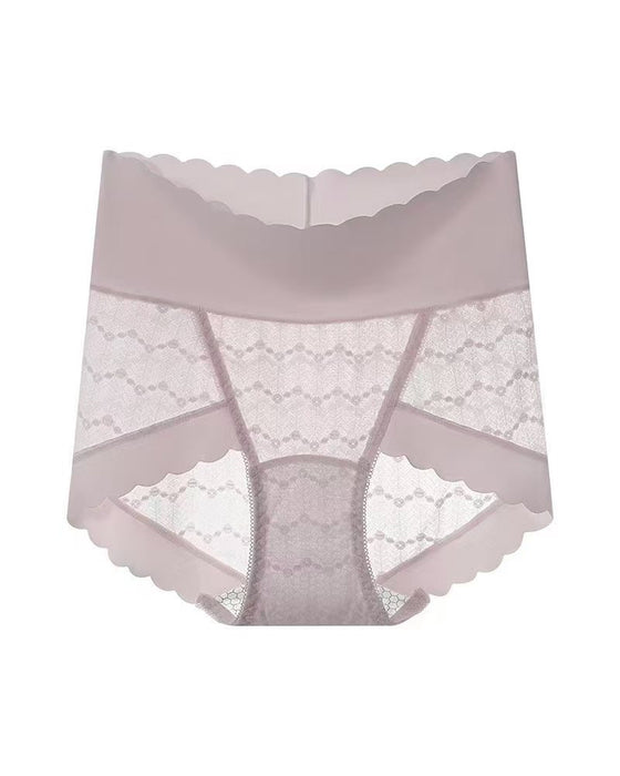 Breathable Seamless High Waist Lace Panties