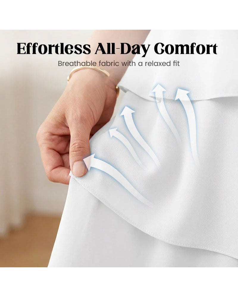 Loose Round Neck Cake Dress