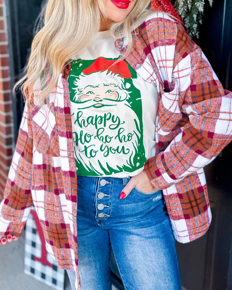 Checkered Woolen Shirt Relaxed Coat