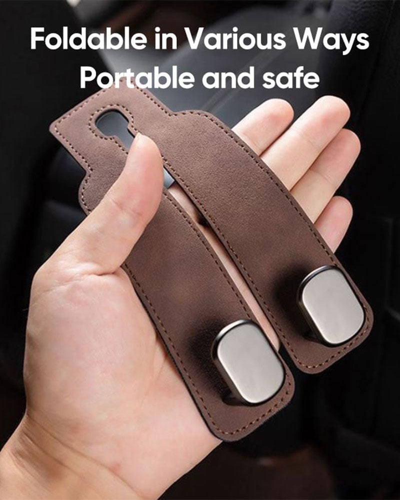 Suede Leather Car Seat Hook