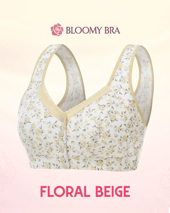 Front Button Comfortable Wireless Lift Bra