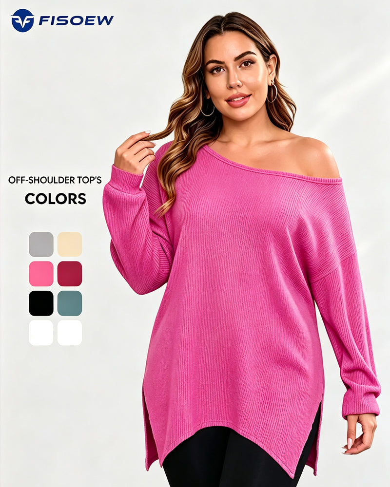 Irregular Solid Long Sleeve Top