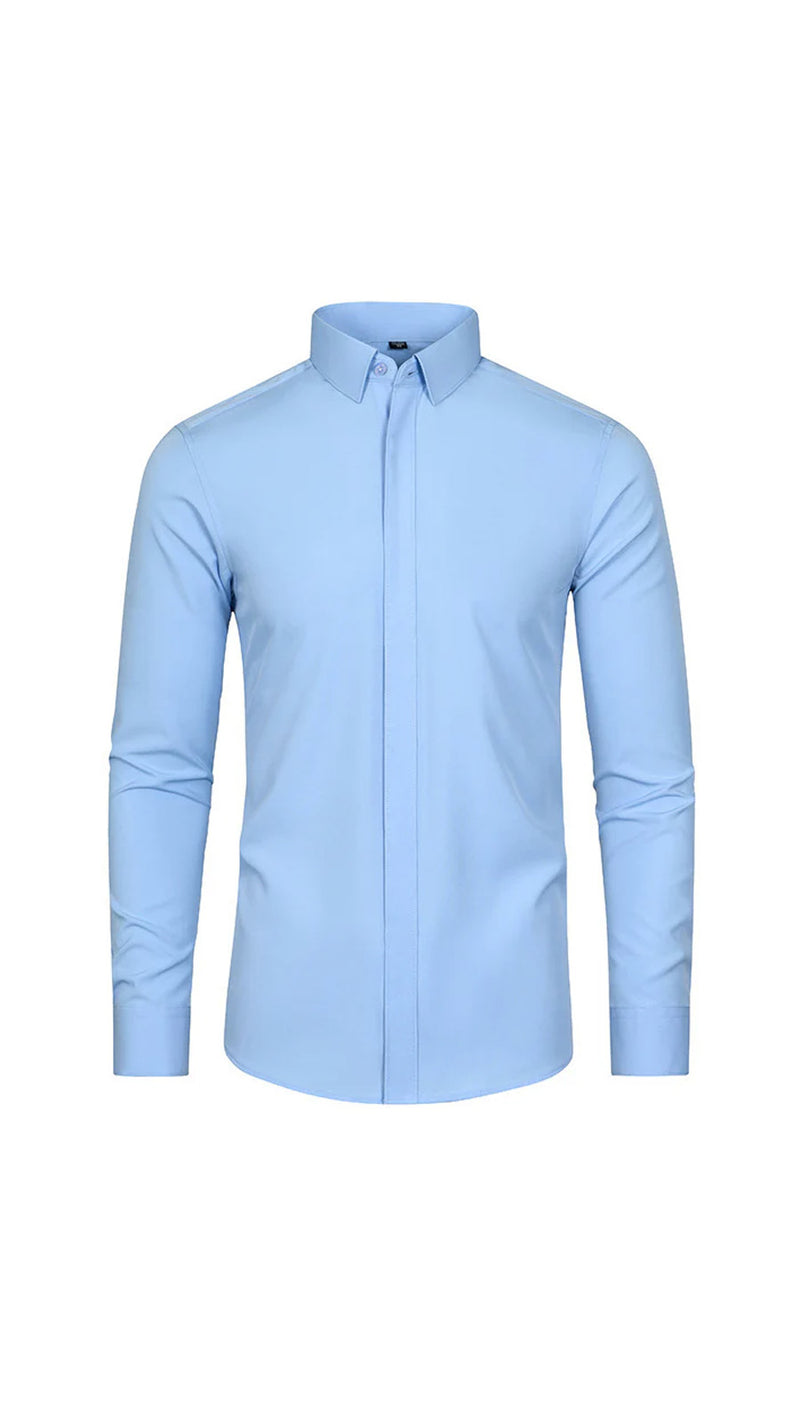 Men's Solid Long Sleeve Shirt