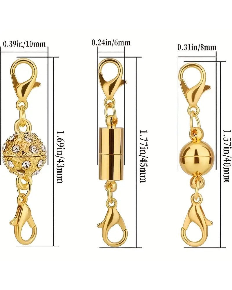 12 Pack Magnetic Necklace Clasps and Closures