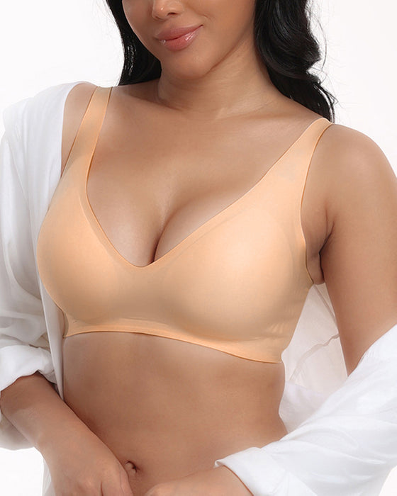 Women's Comfortable Seamless Full Cup Creamy Soft Bra