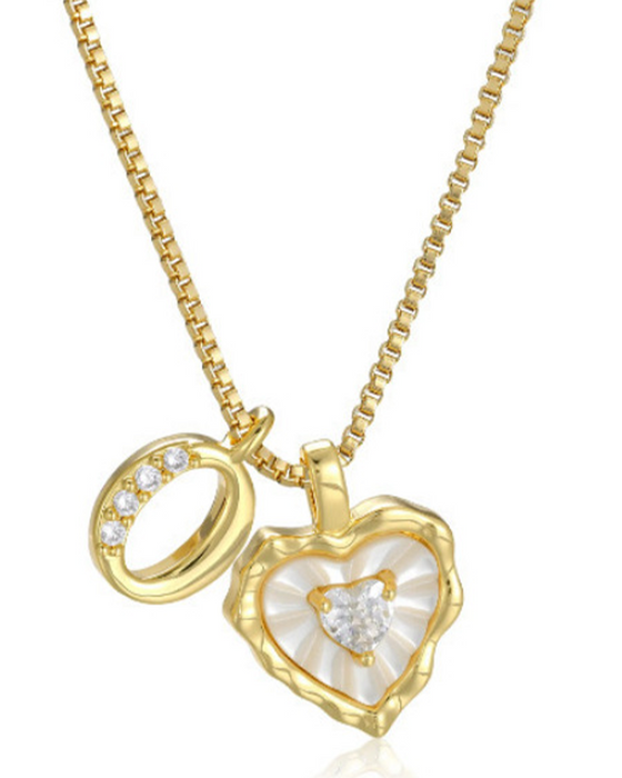 A–Z Micro Pave Letter Pendant Necklace