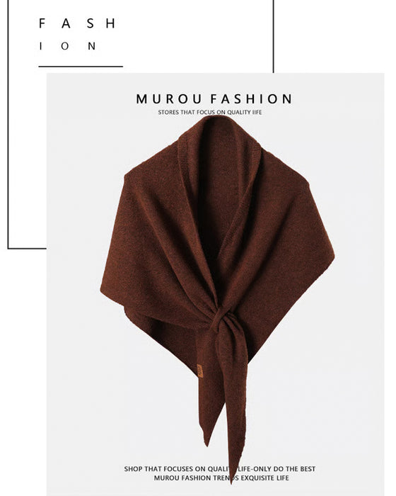 Fashion Solid Triangle Shawl Cloak