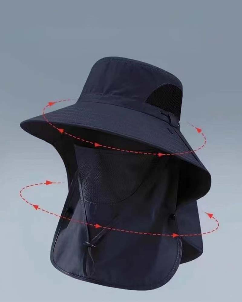 Face Covering Sun Protection Bucket Hat
