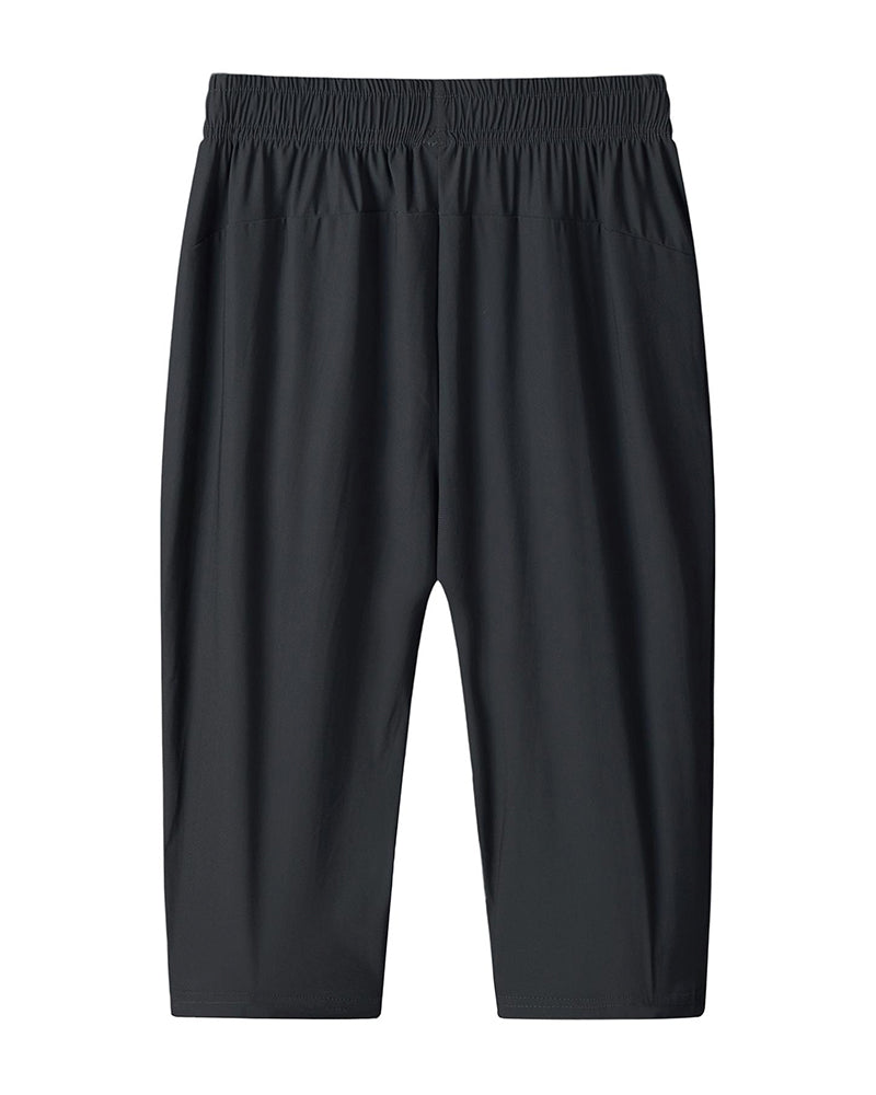 Men's Casual Sports Solid Color Five-Point Shorts