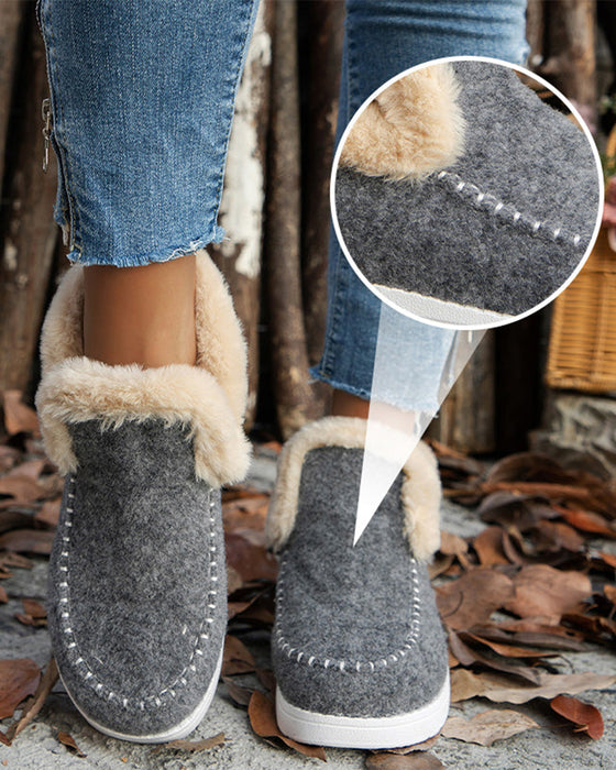 ❄️Women's Winter Non-Slip Faux Fur Warm Ankle Boots