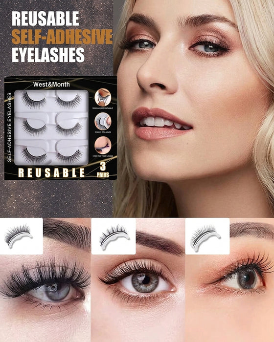 🥳2026 On Sale 🥳💞 More Than 50.000 Sold! 👁️✨ Reusable Self-Adhesive False Eyelashes – No Glue Needed, Just Apply And Go. Natural Curl, Reusable And Easy To Remove. A Real Gamechanger In Beauty! 💕🌸