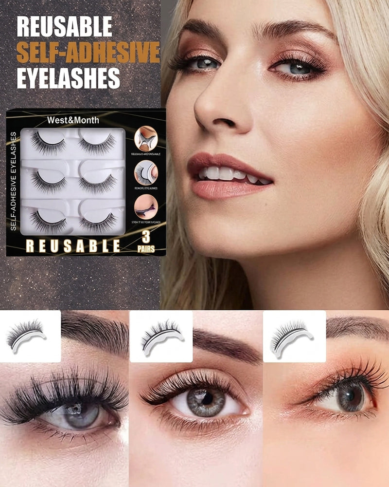 🥳2026 On Sale 🥳💞 More Than 50.000 Sold! 👁️✨ Reusable Self-Adhesive False Eyelashes – No Glue Needed, Just Apply And Go. Natural Curl, Reusable And Easy To Remove. A Real Gamechanger In Beauty! 💕🌸