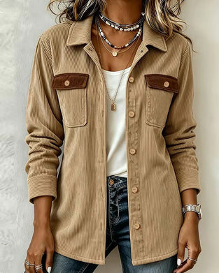 Long Sleeve Lapel Casual Shirt