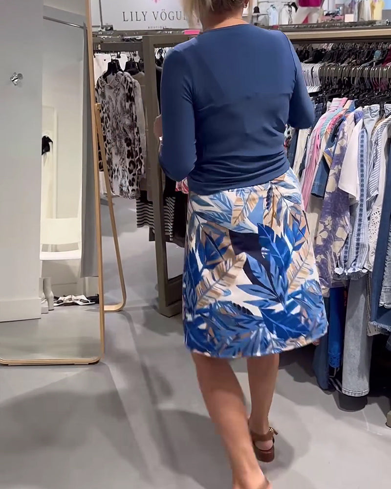 Coat & Camisole Printed Dress Set