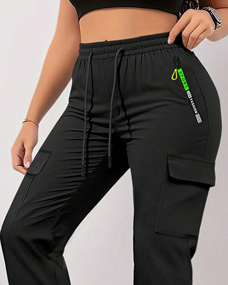 Loose Large-Pocket Casual Work Pants