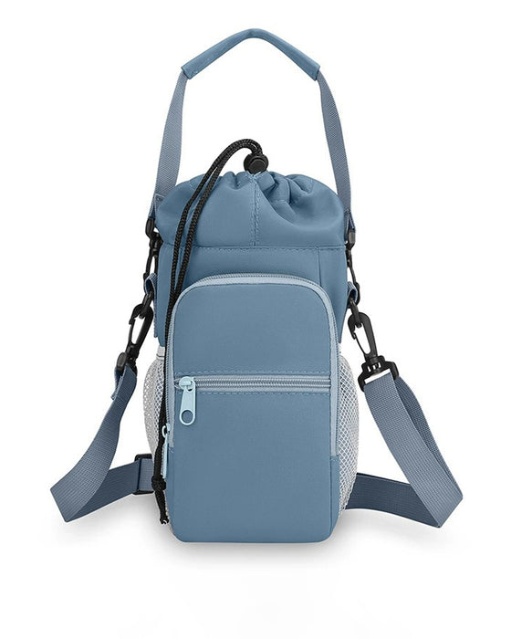 Multi-Pocket Bottle Bag with Phone Holder for Hiking, Travel & Daily Use