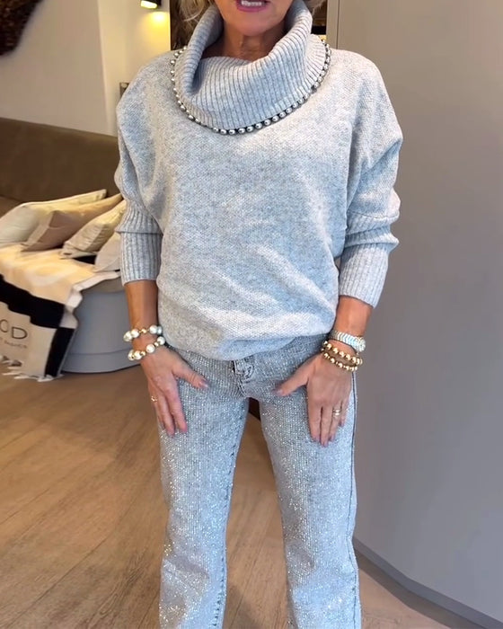 Fashionable Turtleneck Versatile Jumper