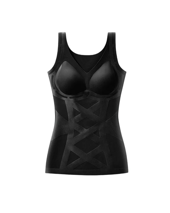 Seamless Body Shaping Camisole with Built-in Bra