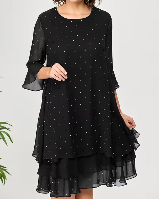 Polka Dot Tiered Dress