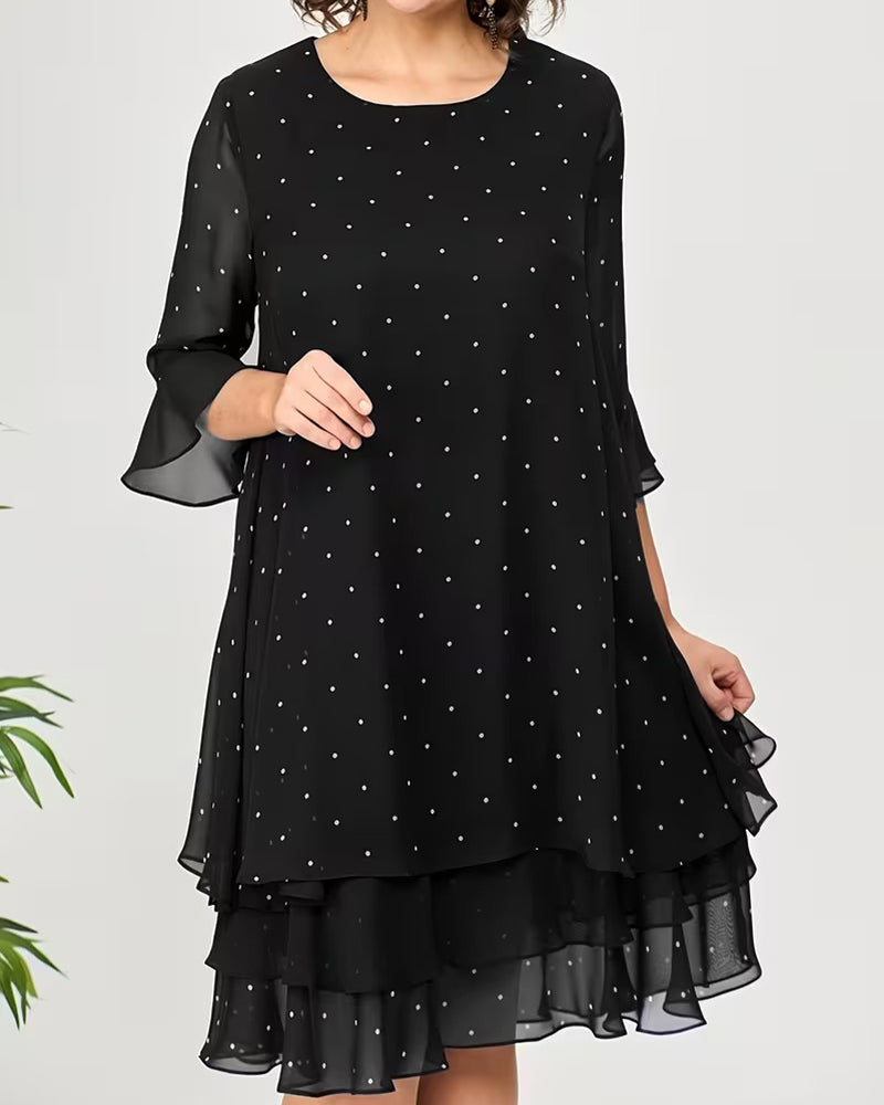 Polka Dot Tiered Dress
