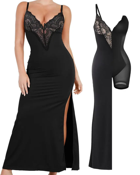 Strappy Lace Maxi Dress
