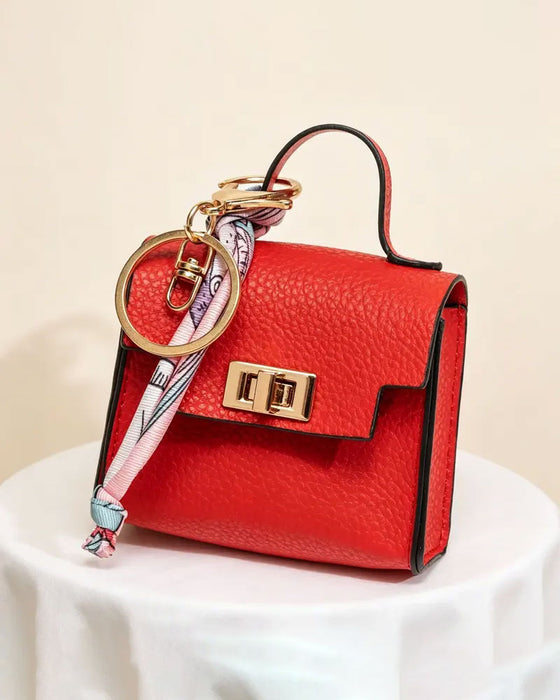 Mini Square Bag Pendant Keychain