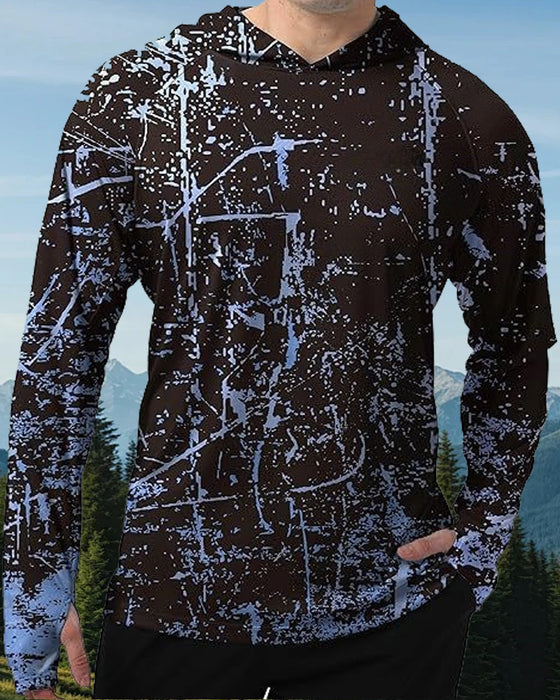 Men's Long Sleeve Printed Top